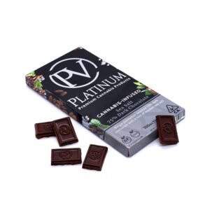 Cannabis infused Sea Salt 75% Dark Chocolate - Platinum Vape