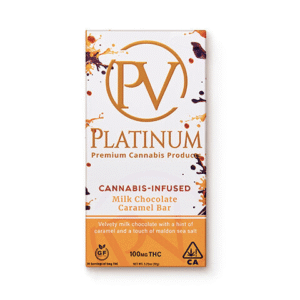 Cannabis Infused Milk Chocolate Caramel Bar-100mg